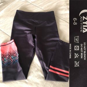 Zyia Coral Grid Leggings